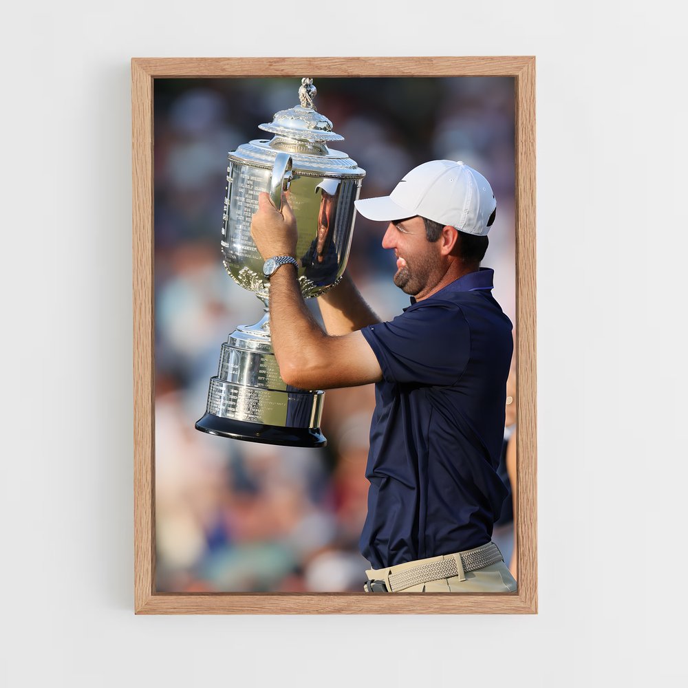 Poster Le Triomphe de Scheffler – affiche Golf (vue 4)